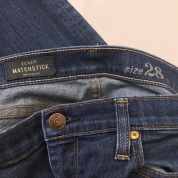 J. Crew | Matchstick Dark Wash Jeans Sz. 28 - Picture 4 of 8